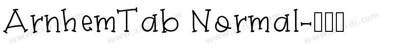 ArnhemTab Normal字体转换
